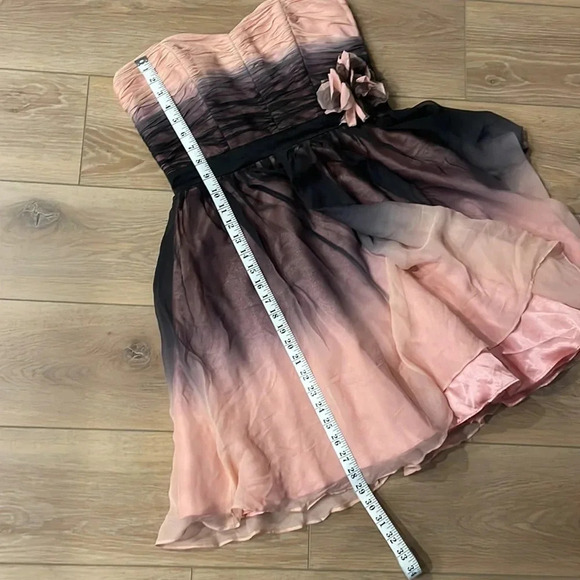 Betsy Johnson strapless ombré mini lined dress, vintage, - Picture 12 of 12